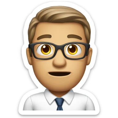 Stressed real estate agent  sticker