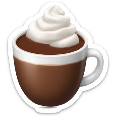 Cup of hot chocolate  sticker
