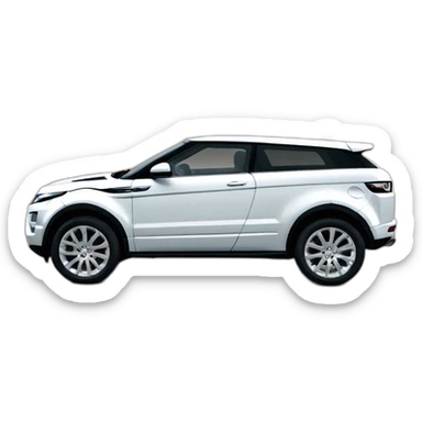 white new Range Rover Evoque sticker