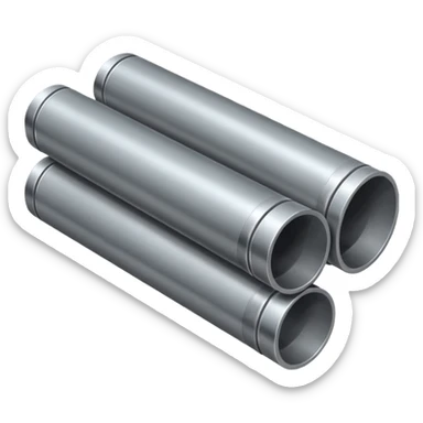 long thin metal pipe sticker