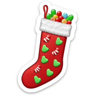 christmas sock  sticker