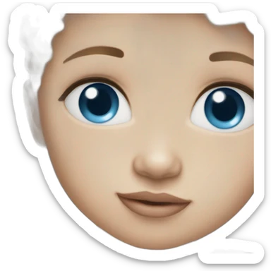 newborn blue-eyed light-skinned sticker