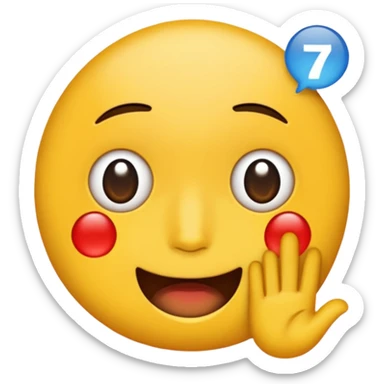 imagine an emoji text “AT7M pitong may mga autism” pink background and design sticker