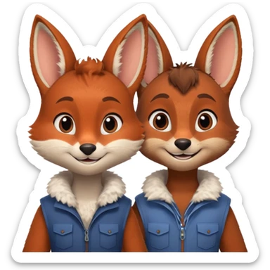Nick and Judy sticker