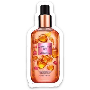 victoria’s secret amber romance body mist sticker