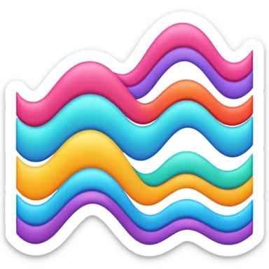 sound waves sticker