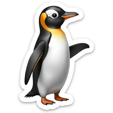 question, penguin sticker