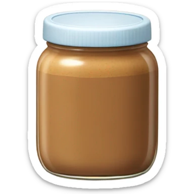 a single jar of almond butter sticker