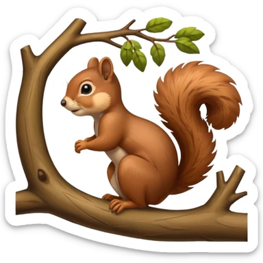 squirrel sticker