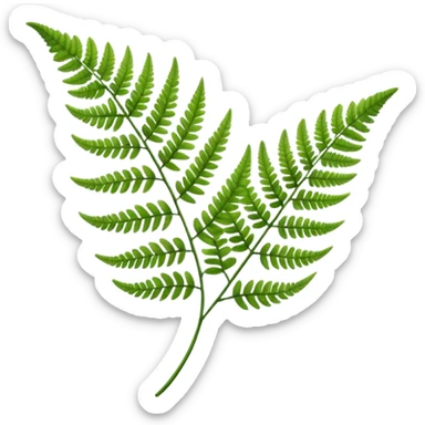 Fern Leaf Emoji sticker