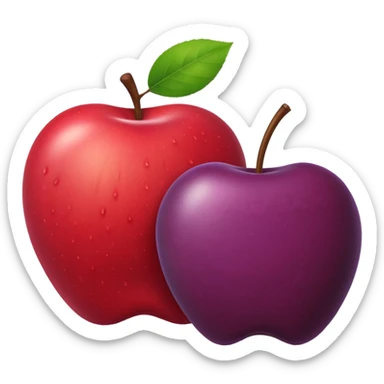 acai berry apple emoji  sticker
