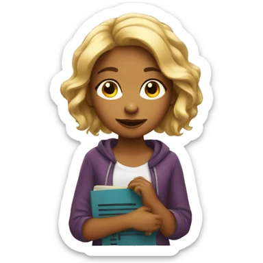 girl with musical interest sticker