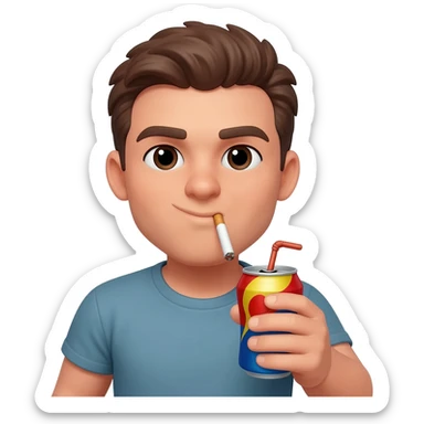 Smoking and energydrink sticker