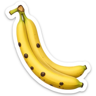 Tired banana sticker