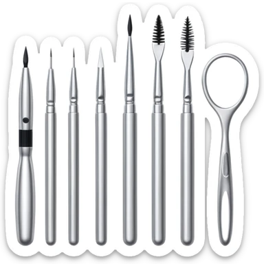 Lash application tools sticker