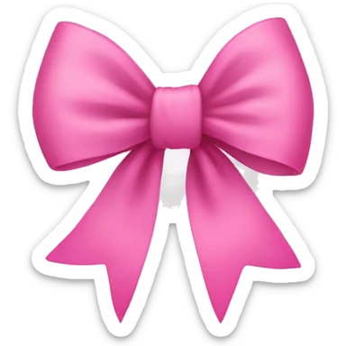 Pink bow sticker