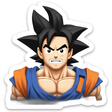 Goku in supersaiyan sticker