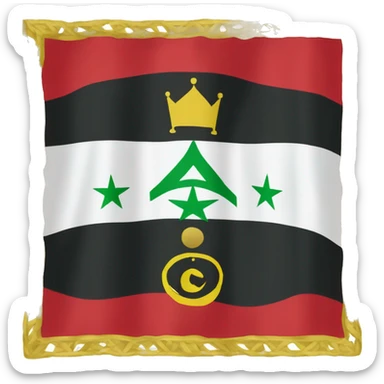 Hijaz hashemite Kingdom flag sticker