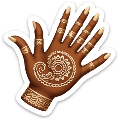 Henna hand sticker