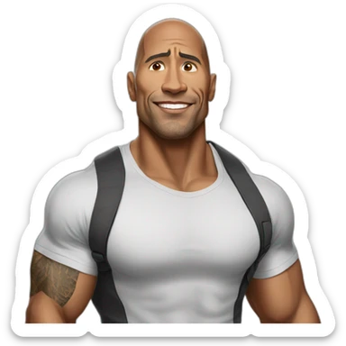 Realist the rock  sticker