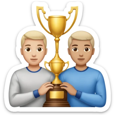 Versus / Duel : deux joueurs + VS, trophée/podium, ou deux écrans avec même objectif. sticker