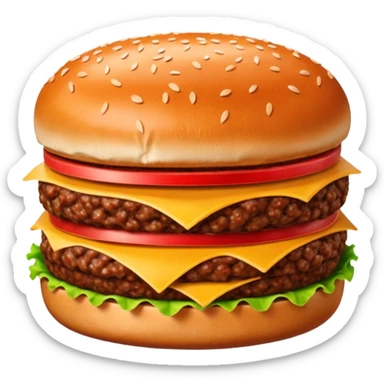 Hamburger meat sticker