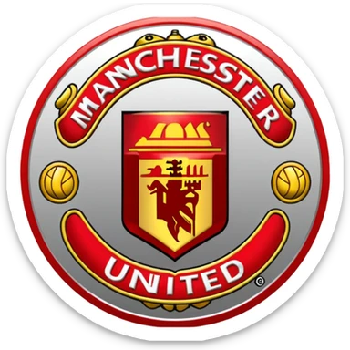 Manchester United logo sticker