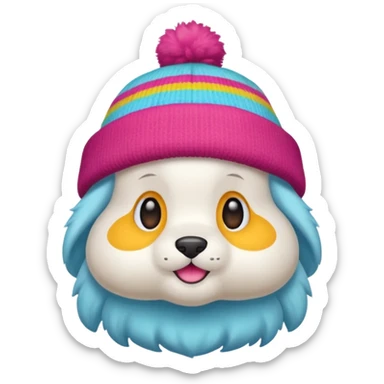 Labubu with hat sticker