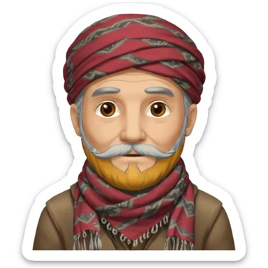Old male gypsy sticker