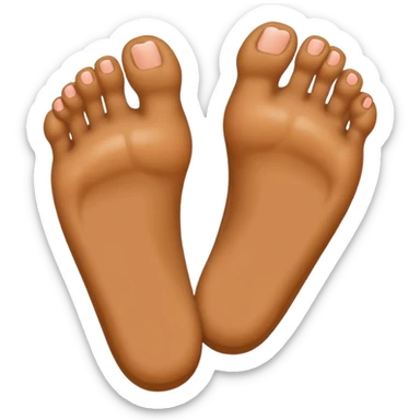 Hairy barefoot feet sticker