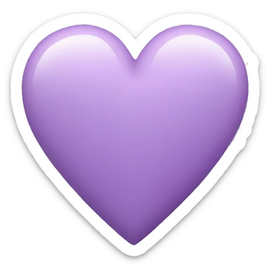 Lilac heart sticker