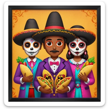 Day o the death, missing people, hereditary movie, museum,tacos,culture,museum in mexico, clothes o missing people, witches, witchcraft sticker