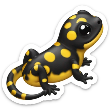 Spotted Salamander happy winks cheaky sticker