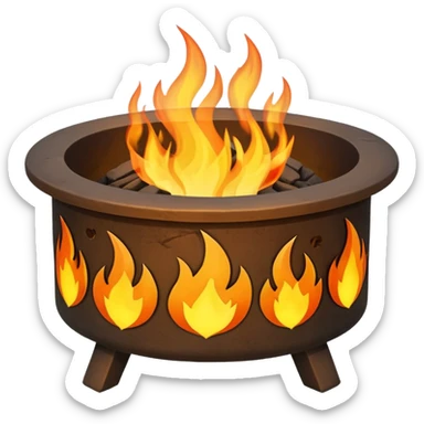 Fire Pit, different sticker