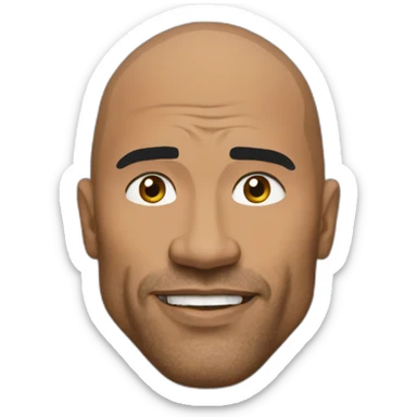 The rock qui lève un sourcil sticker