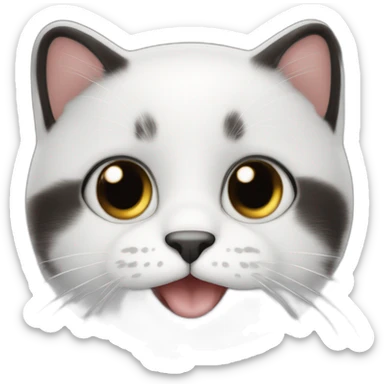 Bébé qui monte chat qui monte pingouin sticker