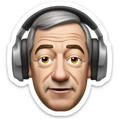 Nigel Farage listening to music with eyes closed  sticker