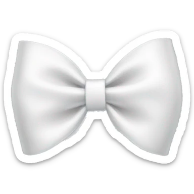 White bow sticker