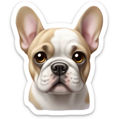 ￼ lilac and tan ￼ French bulldog sticker