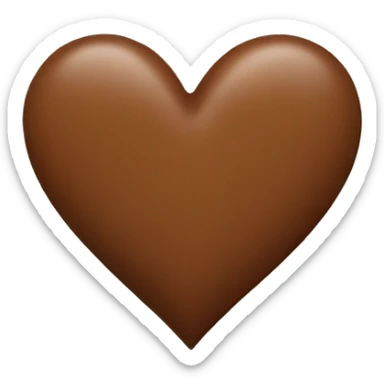 Brown Heart sticker