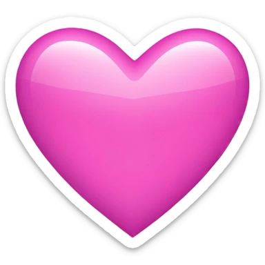 pink heart sticker