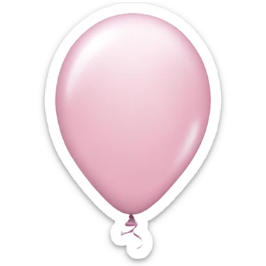 Light pink balloon sticker