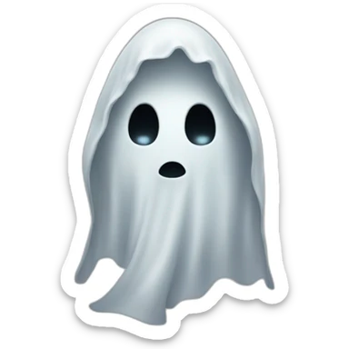 A very terrifying ghost sticker