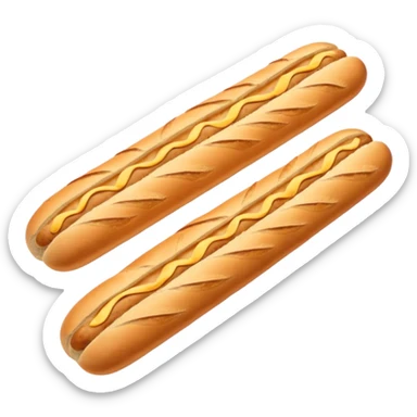 whole wheat baguette, brown sticker