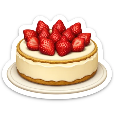 Strawberry cheesecake sticker