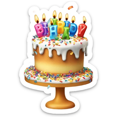 Birthday sticker