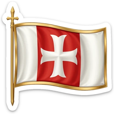 templar x gods of olympus flag sticker