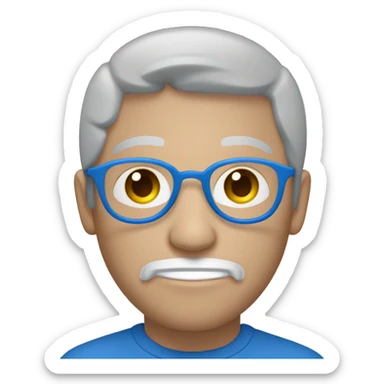 Crea un emoji circular que sea de color azul con blanco con su dedo pulgar y que diga INO como texto en cualquier parte del emoji sticker