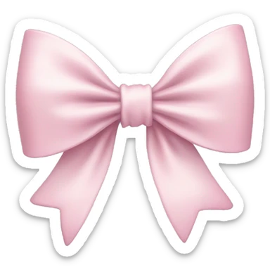 light pink coquette bow  sticker