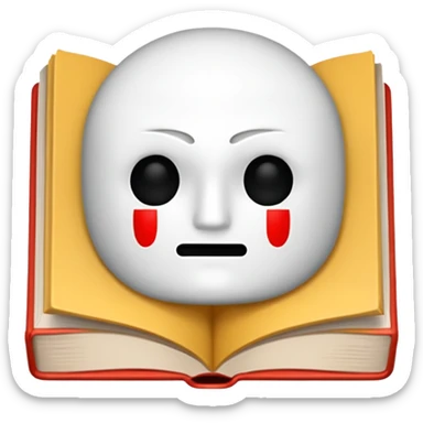 book with no face sticker